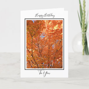 Birthday-kaart   Autumn Leaves Kaart