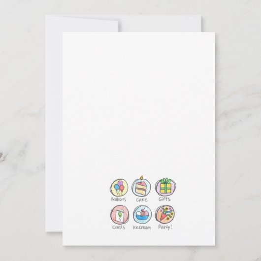 Birthday Kaart - Bday apps (Achterkant)