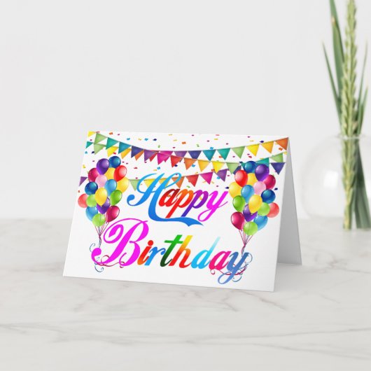 Birthday-kaart Bedankkaart (Voorkant)