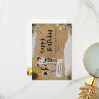 Birthday-kaart Bedankkaart