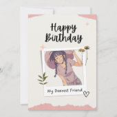 Birthday-kaart Bedankkaart (Voorkant)