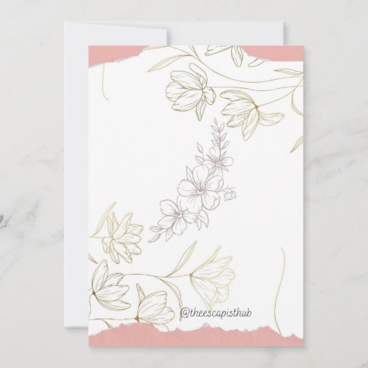 Birthday-kaart Bedankkaart (Achterkant)