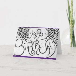 Birthday-kaart Bedankkaart