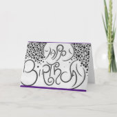 Birthday-kaart Bedankkaart (Voorkant)