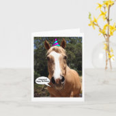 Birthday Kaart - Bess the Horse (Gele Bloem)