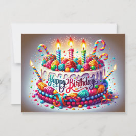 Birthday-kaart Briefkaart