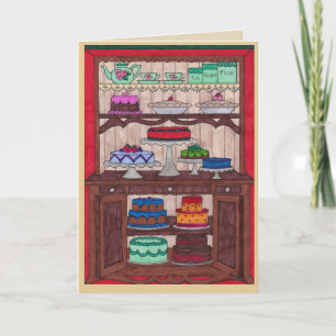 Birthday-kaart - Cake in Cupboard Kaart