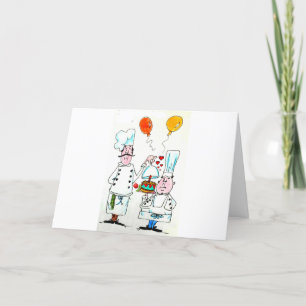 BIRTHDAY-KAART - CAKE VAN IRON CHEFS KAART