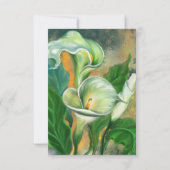 Birthday Kaart Calla Lily Flowers schilderen (Achterkant)