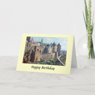 Birthday Kaart - Cité de Carcassonne, Frankrijk