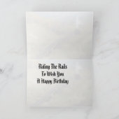 Birthday Kaart - Cogg Railroad, Mount Washington (Binnen)