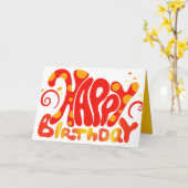 Birthday Kaart - Dotty (Gele Bloem)
