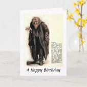 Birthday Kaart - Fagin van "Oliver Twist" (Gele Bloem)