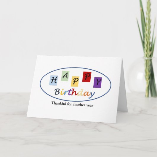 Birthday-kaart Feestdagen Kaart (Voorkant)