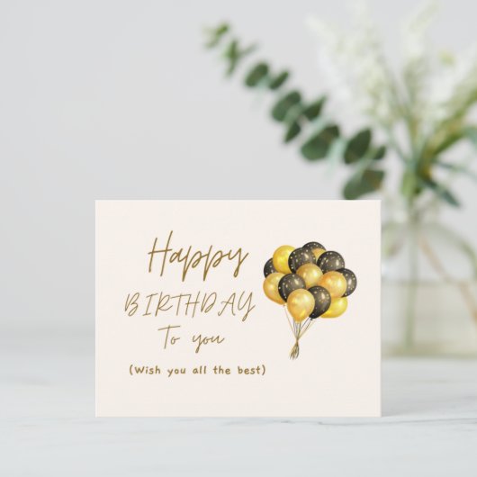 BIRTHDAY-KAART FEESTDAGENKAART (Staand voorkant)