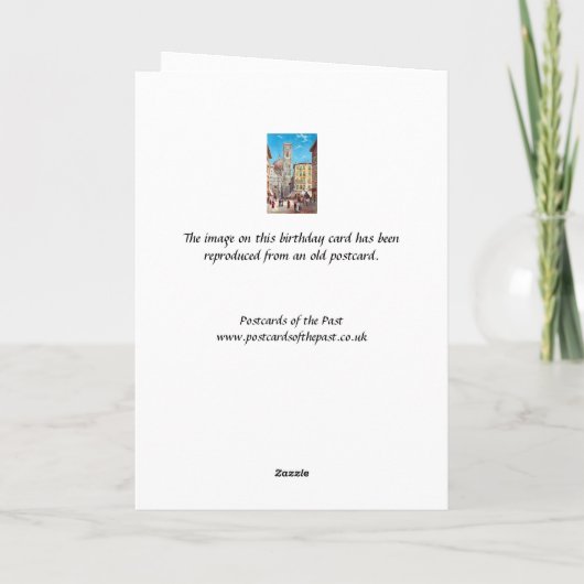 Birthday Kaart - Florence, Italië (Achterkant)