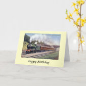 Birthday Kaart - Flying Scotsman (Gele Bloem)