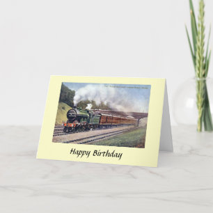 Birthday Kaart - Flying Scotsman