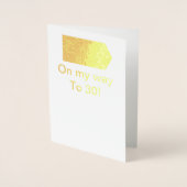 Birthday-kaart Folie Kaarten (Voorkant)