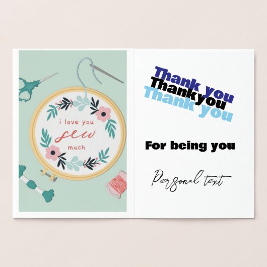 Birthday-kaart Folie Kaarten (Binnen)