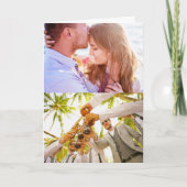 Birthday-kaart gevouwen 2 Edge-foto's Bedankkaart (Voorkant)