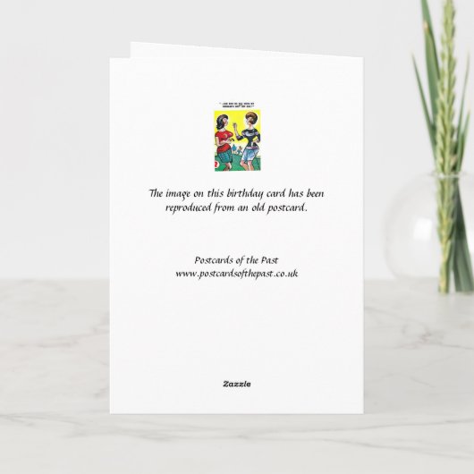 Birthday Kaart - Golf - Ball (Achterkant)