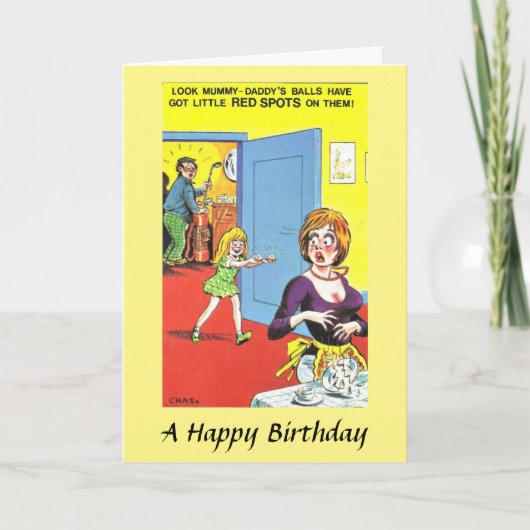 Birthday Kaart - Golf Balls (Voorkant)