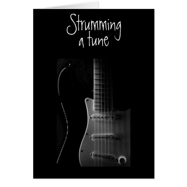 BIRTHDAY-KAART "GUITAR" (Voorkant)