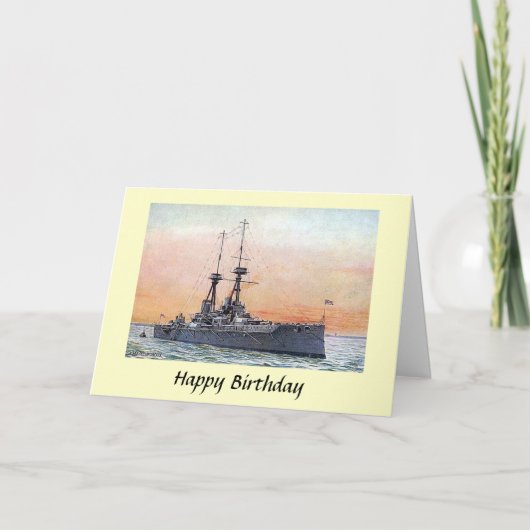 Birthday Kaart - HMS Collingwood (Voorkant)