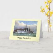 Birthday Kaart - HMS Nieuw-Zeeland (Gele Bloem)