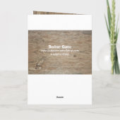 Birthday Kaart Humoureuze wet Cowboy Cat (Achterkant)