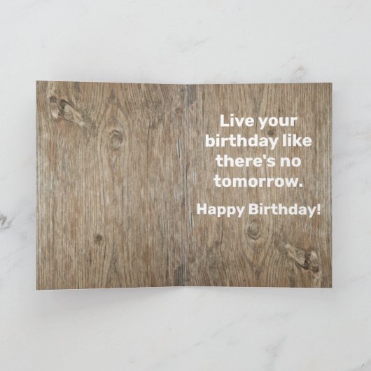 Birthday Kaart Humoureuze wet Cowboy Cat (Binnen)