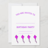 Birthday Kaart Invitation World Kinder (Achterkant)