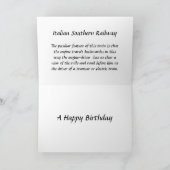 Birthday Kaart - Italiaanse Southern Railway Engin (Binnen)