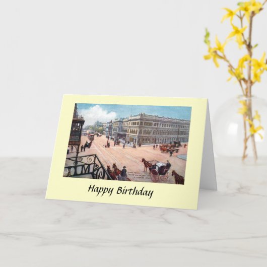 Birthday Kaart - Kaapstad, Zuid-Afrika (Gele Bloem)