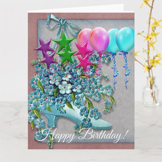 Birthday-kaart Kaart (Gele Bloem)