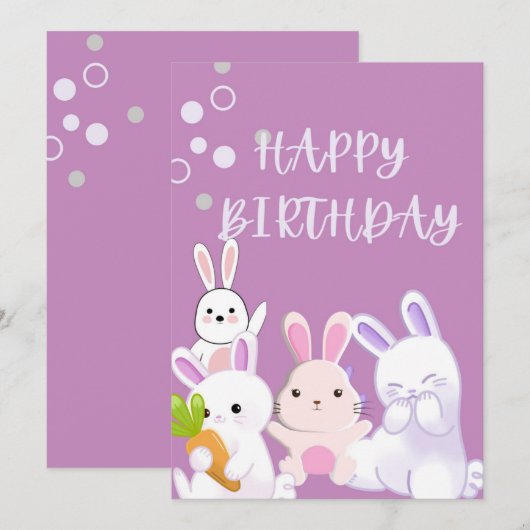 Birthday-kaart Kaart (Voorkant / Achterkant)