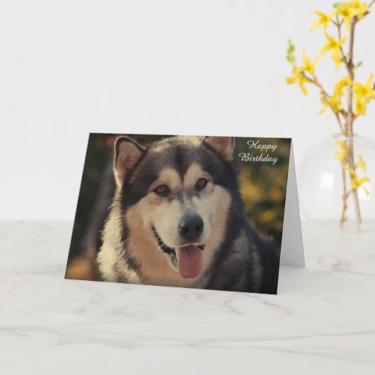 Birthday-kaart Kaart (Gele Bloem)