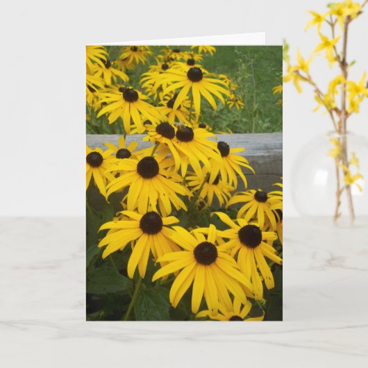 Birthday-kaart Kaart (Gele Bloem)