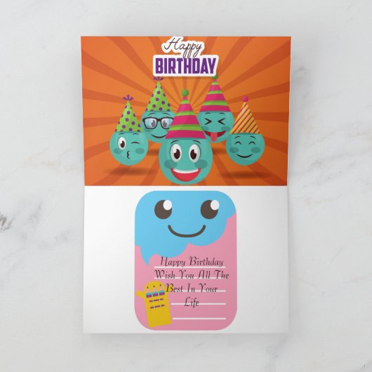 Birthday-kaart Kaart (Binnen)