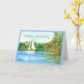 Birthday-kaart Kaart (Gele Bloem)