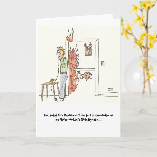 Birthday-kaart Kaart (Gele Bloem)