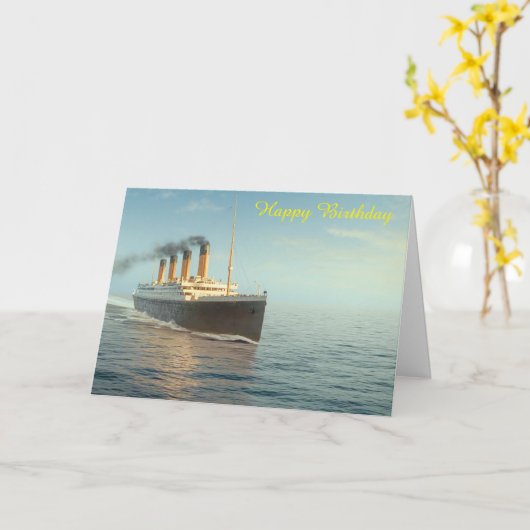 Birthday-kaart Kaart (Gele Bloem)