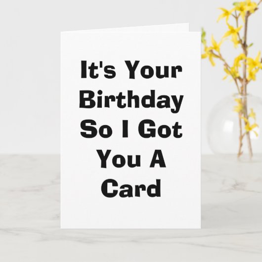 Birthday-kaart Kaart (Gele Bloem)