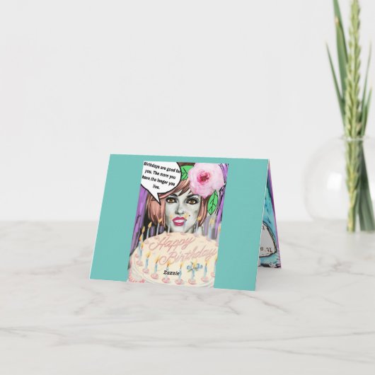 Birthday-kaart Kaart (Achterkant)