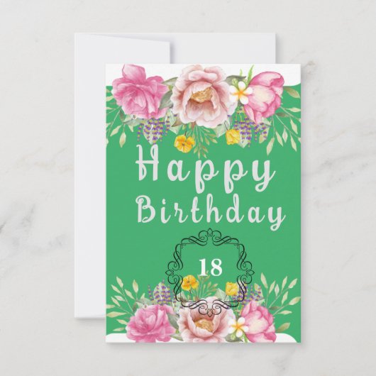 Birthday-kaart Kaart (Voorkant)