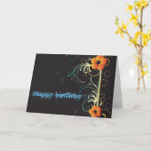 Birthday-kaart Kaart (Gele Bloem)