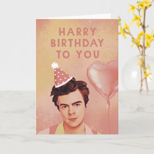 Birthday-kaart Kaart (Gele Bloem)