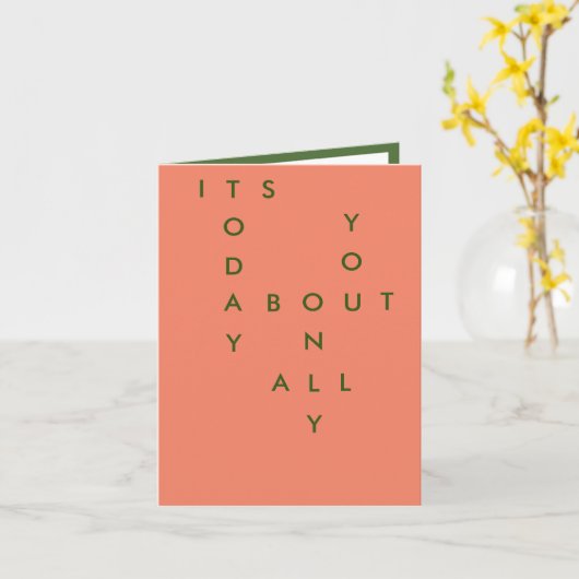 Birthday-kaart Kaart (Gele Bloem)