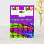 Birthday-kaart Kaart (Gele Bloem)